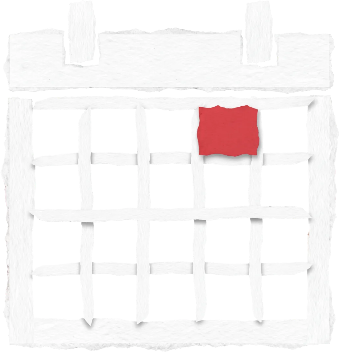 Calendário com o dia da prova marcado